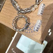 agnes 25春夏男款 时尚 香港专柜代购 指环 新款 半链半珠戒指