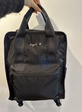 品牌logo尼龙男女款双肩书包背包