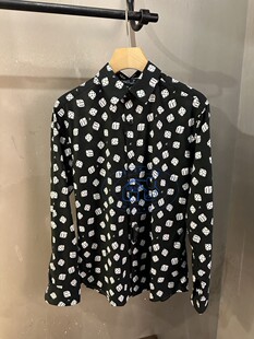 香港专柜代购agnes b.HOMME个性创意印花长袖百搭衬衫 24春夏男装