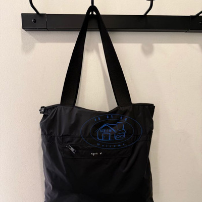 香港专柜代购agnes b.轻便尼龙百搭男女适用手提单肩包 25春夏新