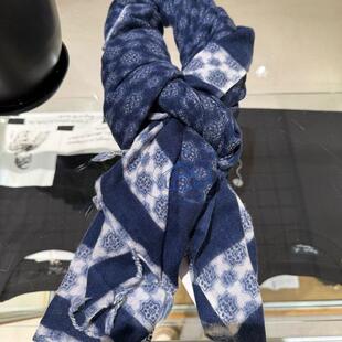 香港专柜代购agnes b.HOMME印花羊毛百搭男女款圍巾披肩 24秋冬新