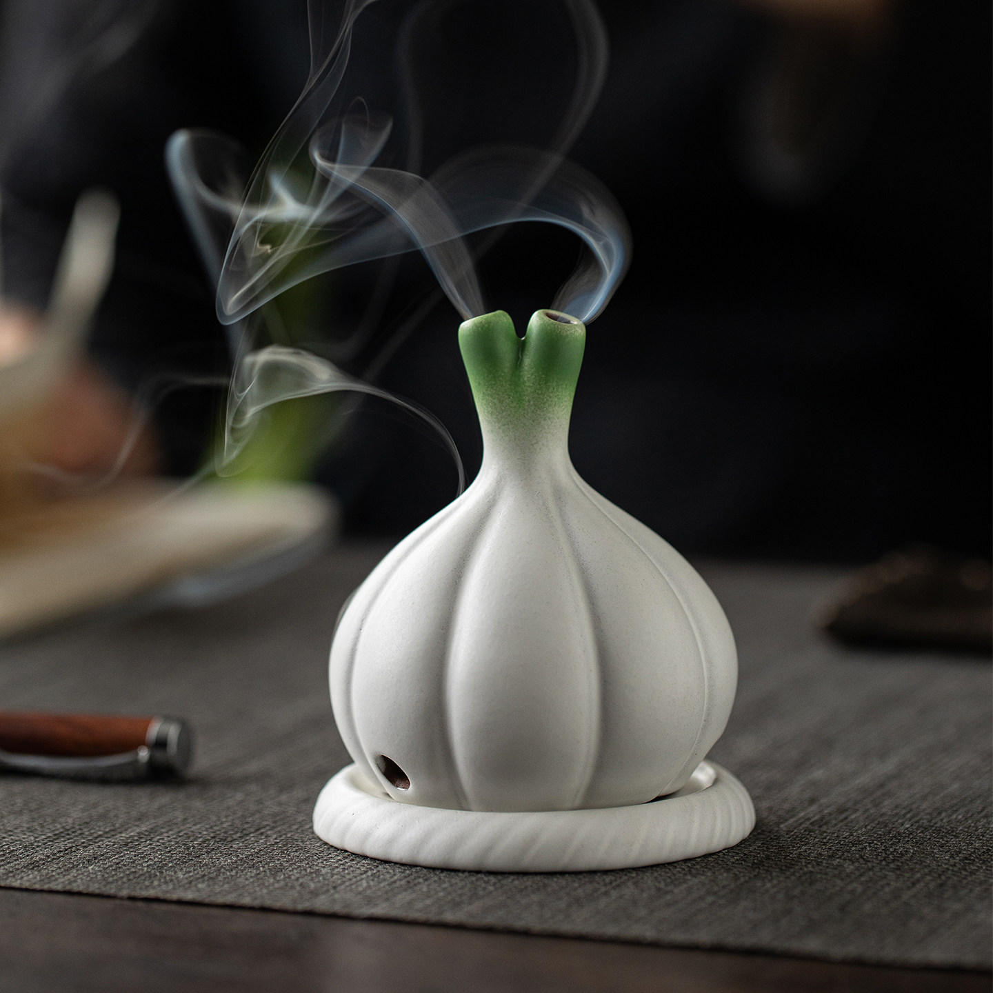 创意蒜头盘香炉可爱香薰炉摆件禅意家用室内沉香檀香熏香炉点香器,家居饰品,香薰炉,淘宝优惠券,粉丝福利购,淘宝优惠卷