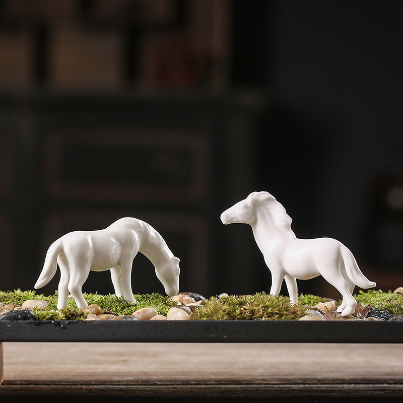 摆设动物家居禅意园艺花宠小摆件