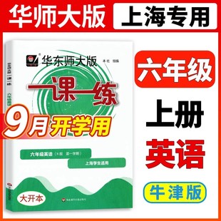 社 教辅书华东师范大学出版 2025华东师大版 一课一练六年级上英语6年级上册第一学期上海小学教材同步配套课后练习册专项训练沪教版