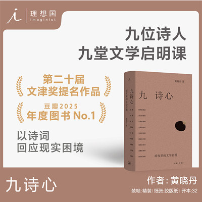 九诗心：暗夜里的文学启明 黄晓丹著 入选2025得到年度书单TOP15/2025刀锋图书奖看见诗人的另一面 叶嘉莹 钱理群推荐理想国文学 K