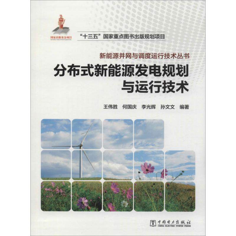 分布式新能源发电规划与运行技术 中国电力出版社 王伟胜 等 著 能源与动力工程 QG