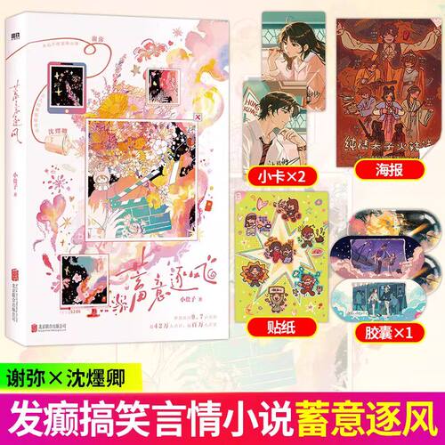 【新华正版】蓄意逐风小说实体书 小盐子作品 别名《癫，都癫，癫点好啊》发癫搞笑恋发癫女明星脑回路清奇总裁的爱情碰撞 K