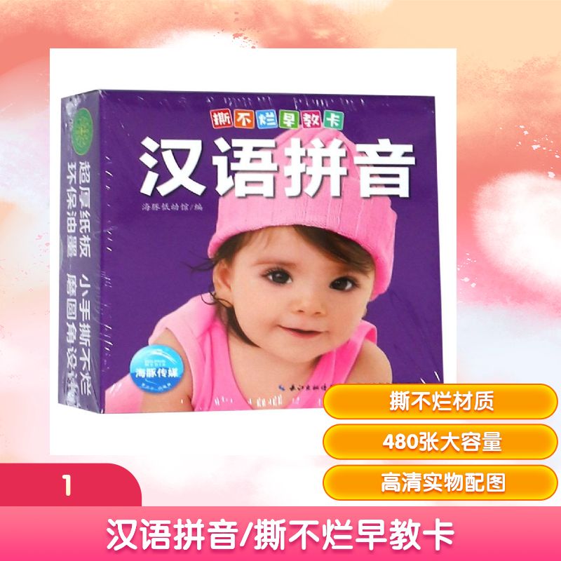 汉语拼音/撕不烂早教卡 长江少年儿童出版社 海豚低幼馆编 著 \ 译 益智游戏/立体翻翻书/玩具书 KC