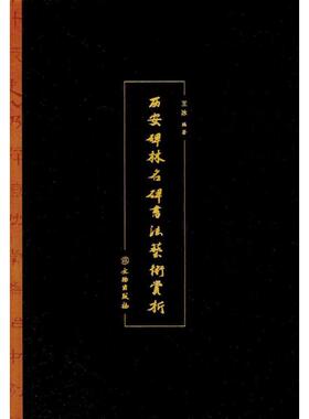 西安碑林名碑书法艺术赏析 文物出版社 王冰 著 书法/篆刻/字帖书籍  KC