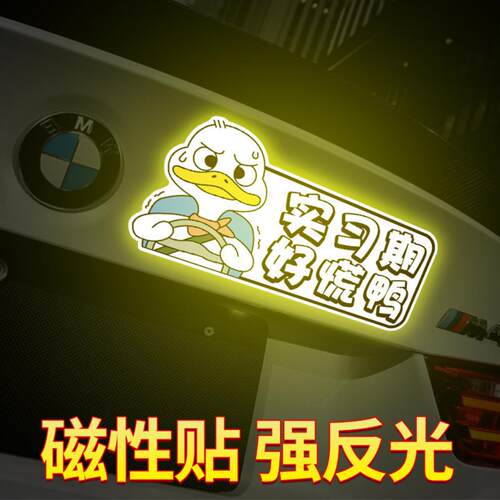 实习期新手上路车贴女司机多关照