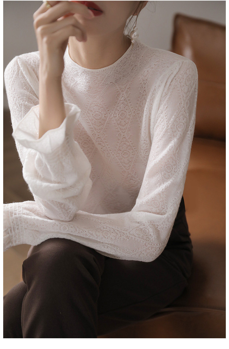 工厂针织衫上衣2025年新款春秋女装长袖薄款镂空时尚打底衫喇叭袖,女装/女士精品,毛针织衫,淘宝优惠券,粉丝福利购,淘宝优惠卷