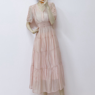 修身 时尚 显瘦百搭气质优雅中长连衣裙170 品牌专柜新品 2026年夏季