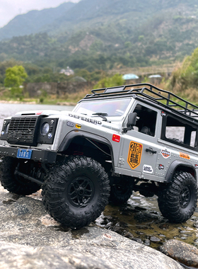 防水莽牛mn99s路虎卫士遥控车攀爬RC全比例四驱男孩越野汽车玩具