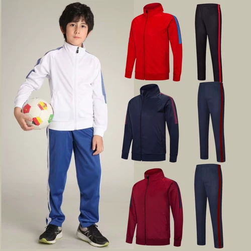 Футбольный спортивный костюм, футбольная форма для тренировок, демисезонный костюм мальчика цветочника, лонгслив для школьников, штаны