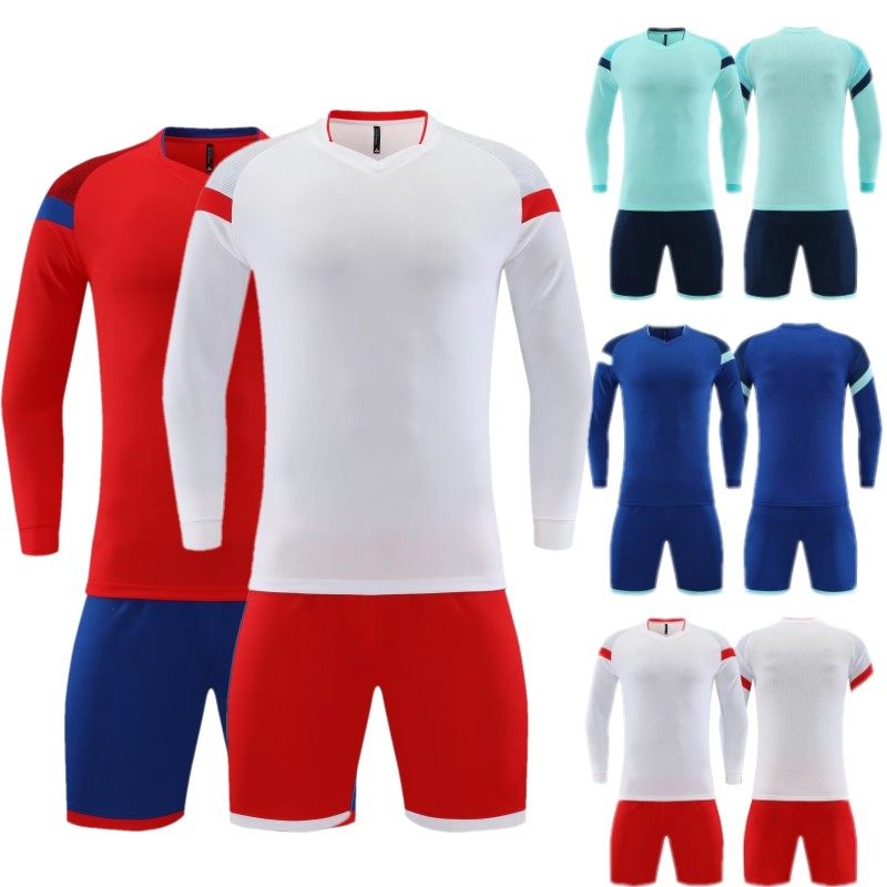 长袖足球服套装男女儿童球衣定制中小学生运动比赛训练队服秋冬款
