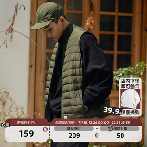 BDCT 冬季新款经典基础绗线棉马甲背心 大口袋宽松百搭棉服外套男