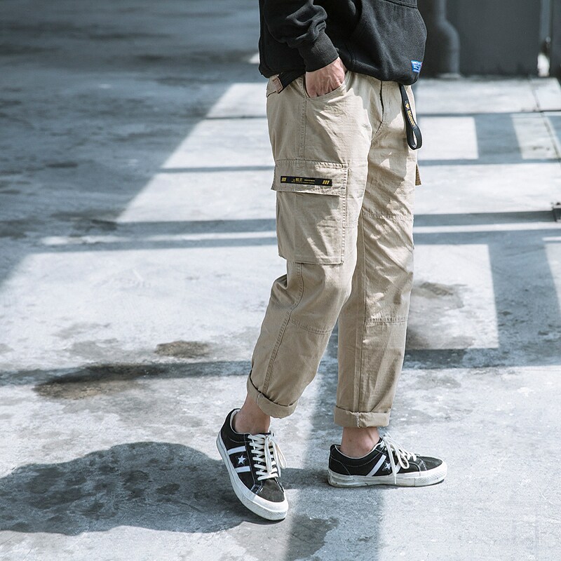BDCT 工装短裤男宽松多口袋 夏季复古纯色简约百搭直筒休闲长裤男在类目 男装, 休闲裤中 - 来自Buy2taobao.com提供专业的淘宝代购服务