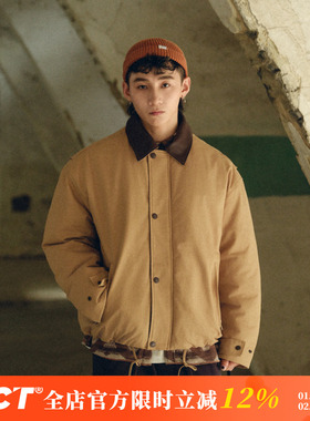 BDCT 美式复古底特律内里羊羔毛棉服男加厚保暖翻领棉衣冬季外套