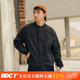 BDCT 日系复古重磅华夫格纹理纯色夹克男圆领单排扣黑色春秋外套