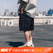 纯棉薄款 宽松五分休闲裤 透气工装 BDCT 短裤 男夏季 直筒中裤 男潮牌