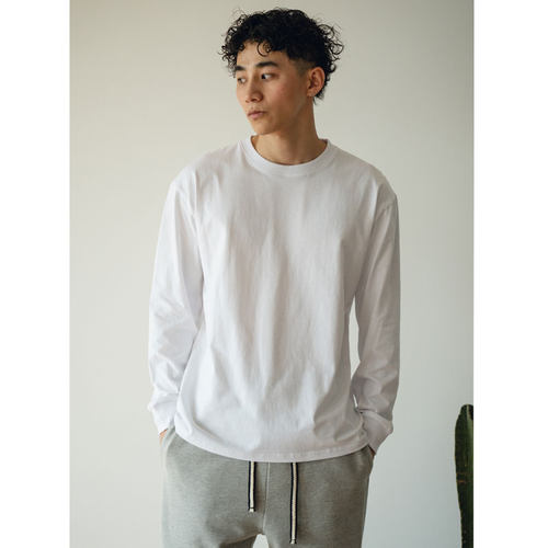 BDCT日系男纯色长袖T恤打底衫