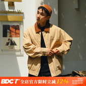 BDCT 日系复古灯芯绒领口拼接撞色底特律夹克男春秋休闲百搭外套