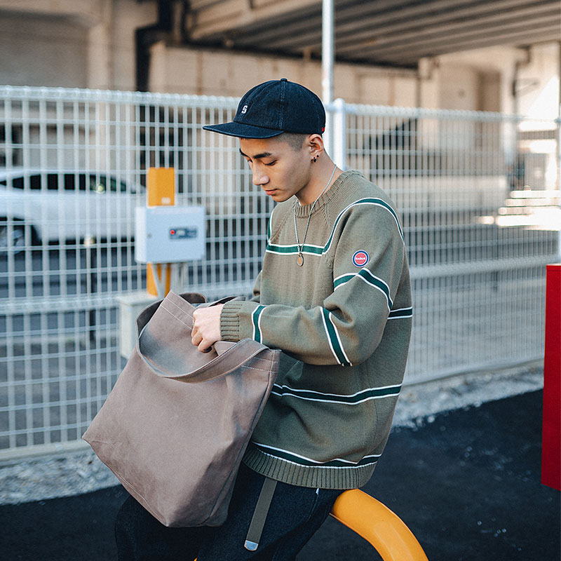 BDCT自制 潮流條紋針織衫男薄款 秋季複古休閑長袖圓領毛衣套頭衫在類目 男裝, 針織衫/毛衣中 - 來自Buy2taobao.com提供專業的淘寶代購服務