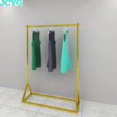 店货架简约陈列侧挂金色服装 中岛架女装 架 店衣架展示架落地式 服装