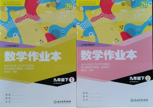 2021新版数学作业本九年级下