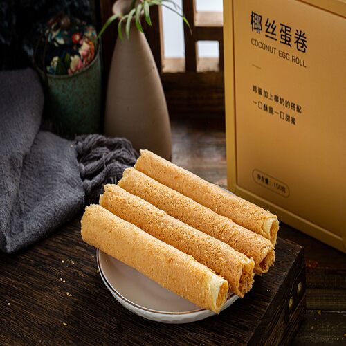鼓浪屿南港渔铺手工蛋卷厦门小吃零食老式糕点 海苔点心礼盒儿童