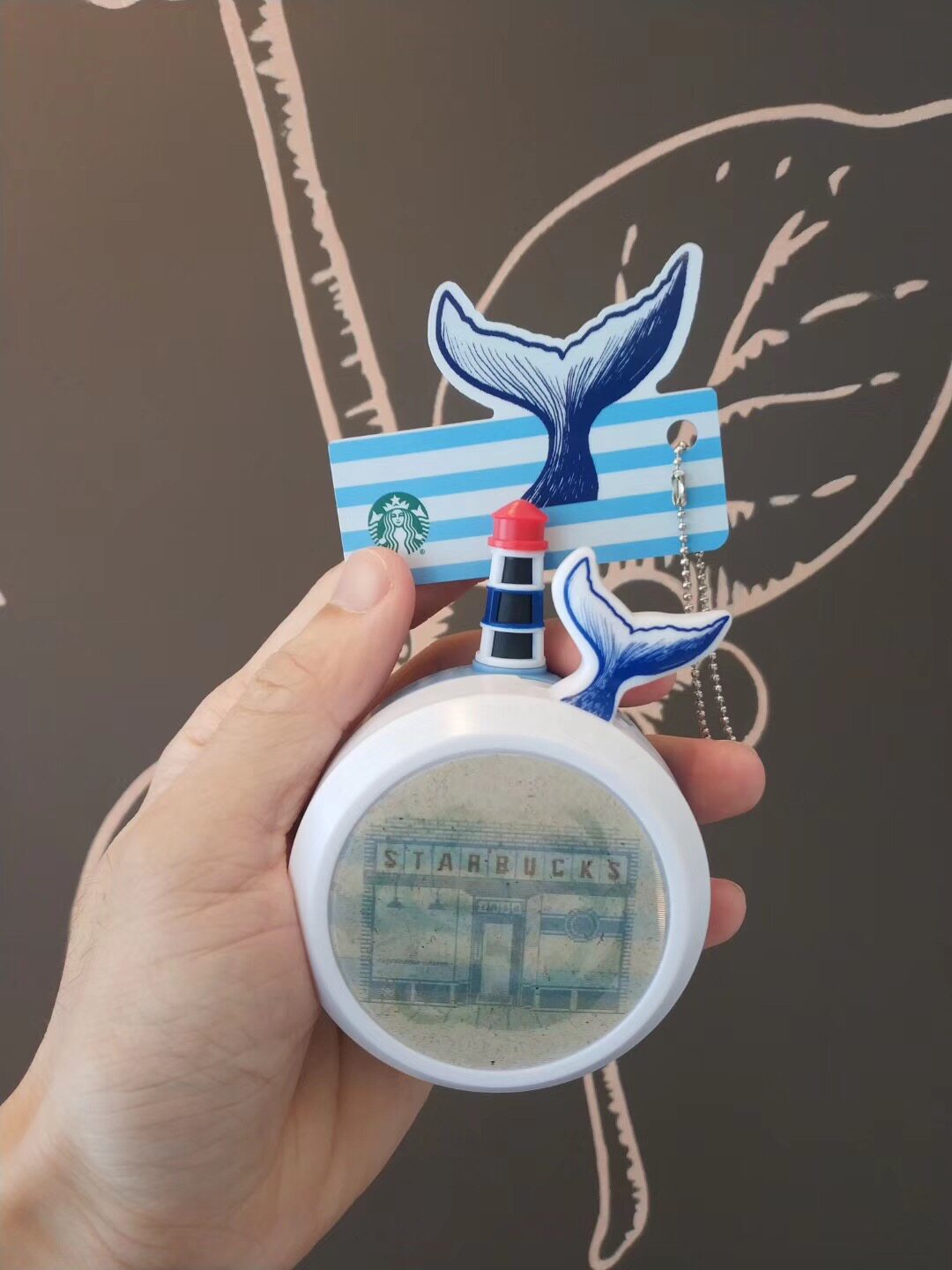 星巴克2019新款夏日水手星礼包新款创意多功能磁贴冰箱贴远帆包邮