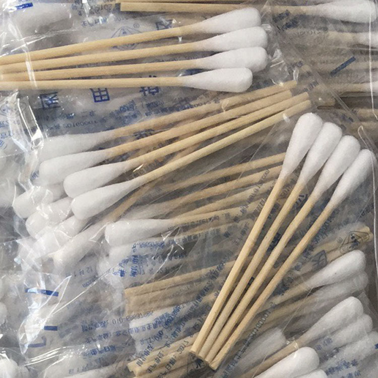 德康4支装医用掏耳棉签无菌菌一次性棉棒单头4支独立装2包可包邮