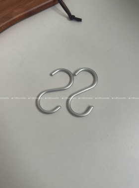 厨房后钩无痕免钉S型挂钩横杆铝合金牢固灵活钩