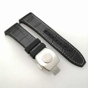 代用法穆兰皮带法兰克穆勒V45橡胶真皮表带蝴蝶扣手表链28mm胶带