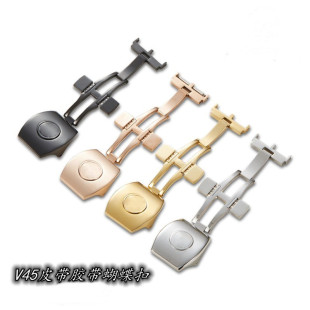 代用FM法兰克穆勒V45表扣法穆兰表带蝴蝶扣皮带胶带折叠扣子20mm