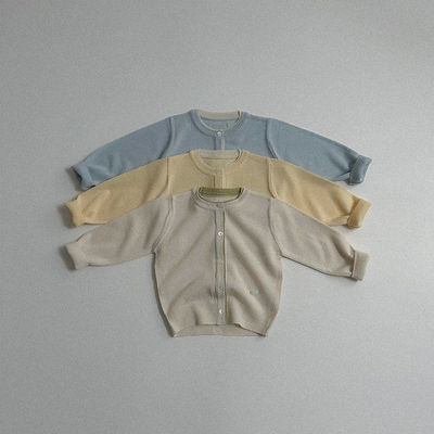 ATOMEME纯色简约开衫外套！韩国童装代购2026春男女童中小童外套