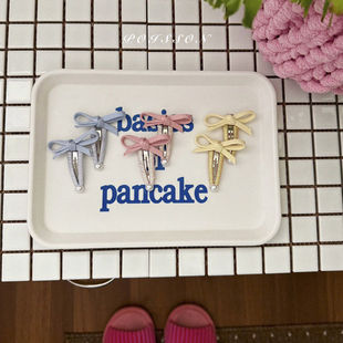 POISSON蝴蝶结发饰发夹！韩国童装代购2026春款女童百搭发夹