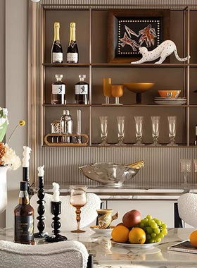 【可开发票】客厅艺术波点豹摆件