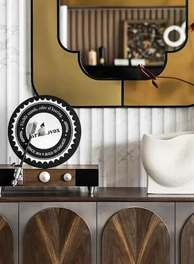 【可开发票】复古黑胶唱片机摆件