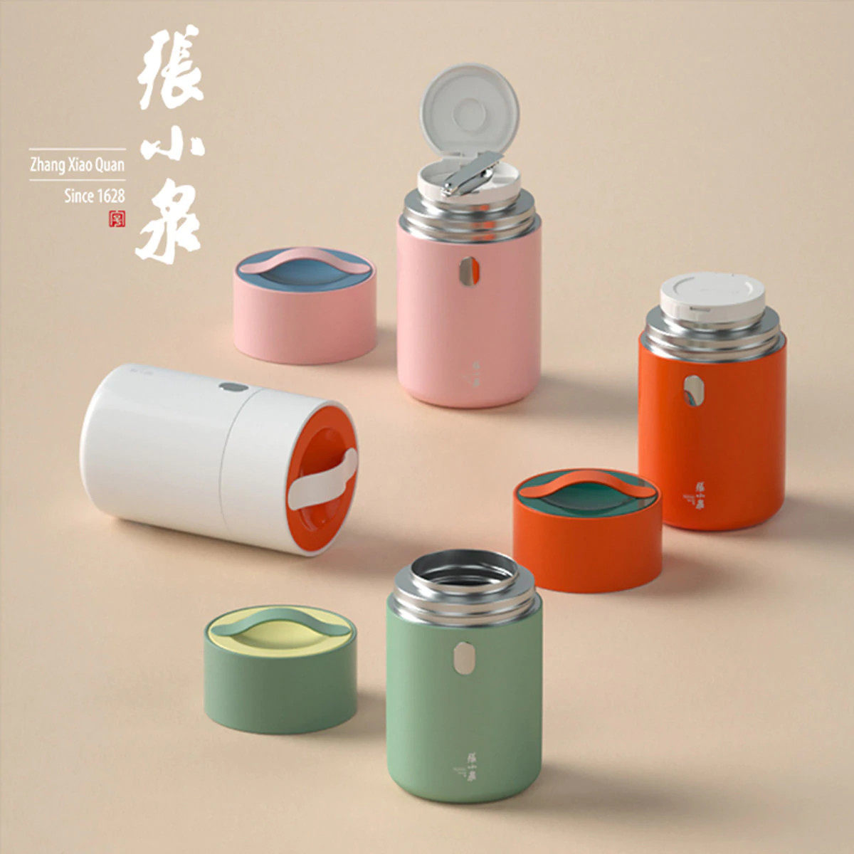 张小泉加热元气杯抗菌不锈钢焖烧壶保温饭盒800mlhot人气直销新品