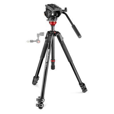 曼富图摄影摄像可调三脚架云台