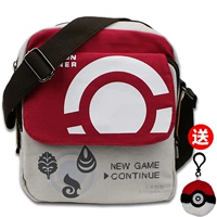 Pokémon Messenger Bag Men's Canvas Switch Switch Game Console Console Console Console Sail Leisure Tide Anime Elf Ball Backpack