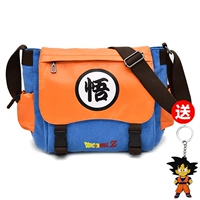 Dragon Ball, трендовая сумка через плечо для школьников и студентов, вместительная и большая мультяшная учебная карта, сумка на одно плечо, для средней школы