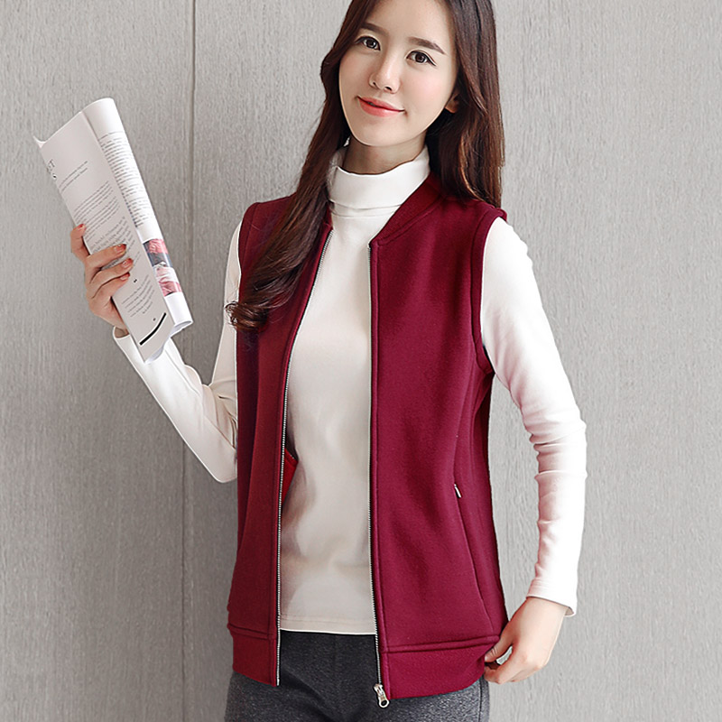 裁诺马甲女秋冬季加绒背心加厚圆领马夹休闲上衣保暖宽松外套坎肩,女装/女士精品,马夹,淘宝优惠券,粉丝福利购,淘宝优惠卷