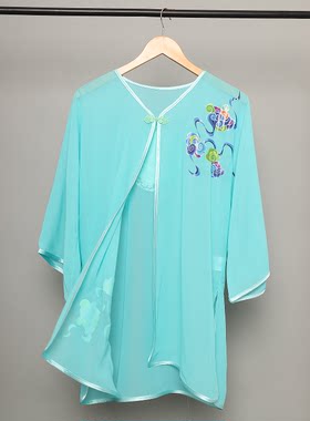 七彩祥云武术服龙拳男女披纱