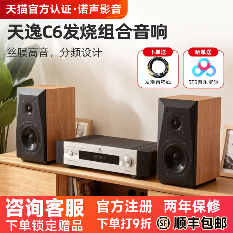 Winner/天逸 童笛C6高保真音箱功放hifi组合发烧立体声书架音箱
