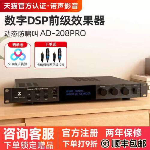 Winner/天逸 AD-208 PRO混响器专业卡拉OK数字防啸叫前级效果器 - 封面
