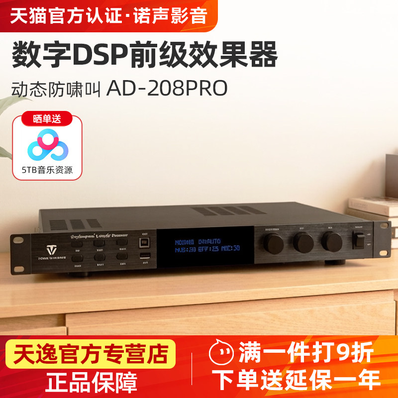 Winner/天逸 AD-208 PRO混响器专业卡拉OK数字防啸叫前级效果器