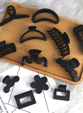 发夹女后脑勺大号鲨鱼夹抓夹高级感气质发抓磨砂网红夹子头饰发卡