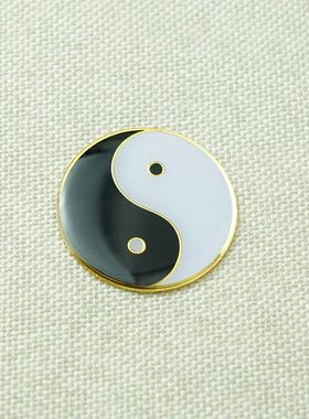 太极八卦挂件机贴太极胸针勋章徽章不伤衣服磁吸衣服配饰国风潮流